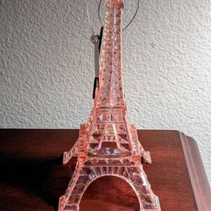 Elegant Pink Eiffel Tower Hanging Decor Or Ornament.